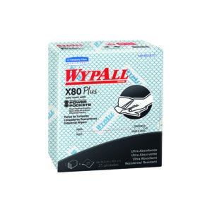 Paño Wypall X-80 Azul Plus 1x10x30 Código 30228273 / Marca Kimberly Clark